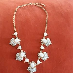 ELEGANT FAUX DIAMOND&WHITE STONE NECKLACE🌼